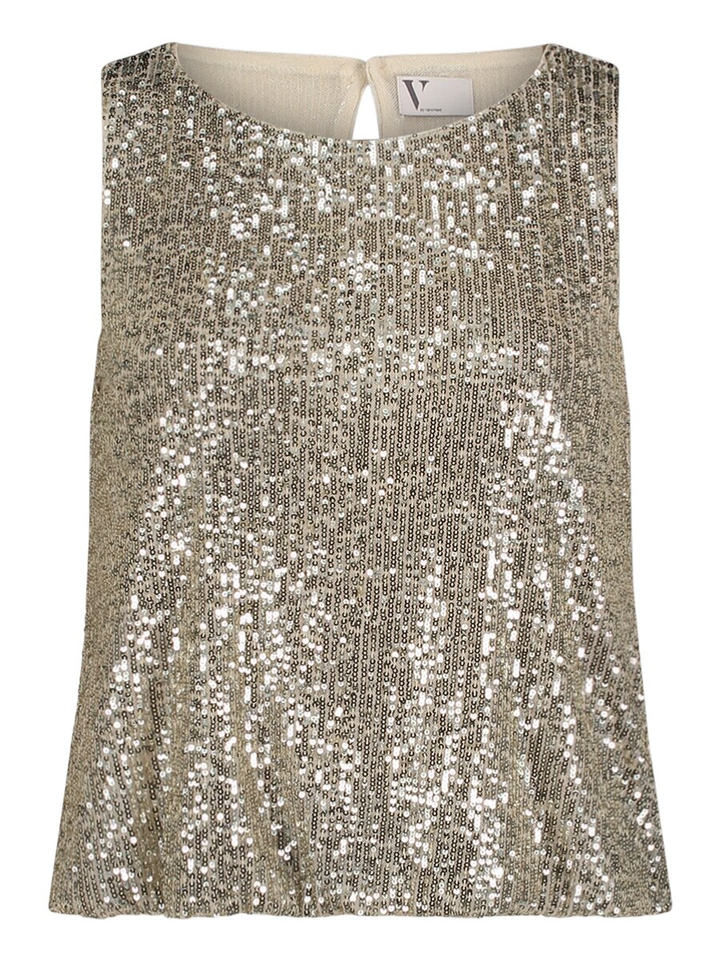 Goude glittertop Vera Mont