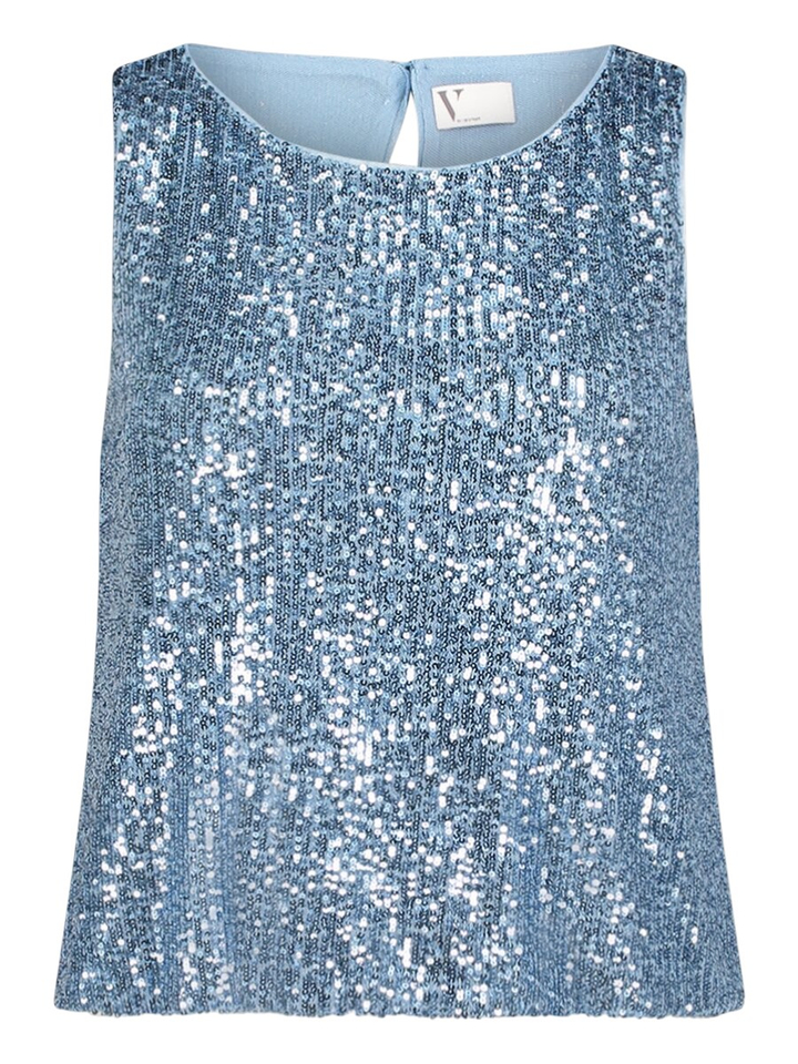 Blauwe glittertop Vera Mont 