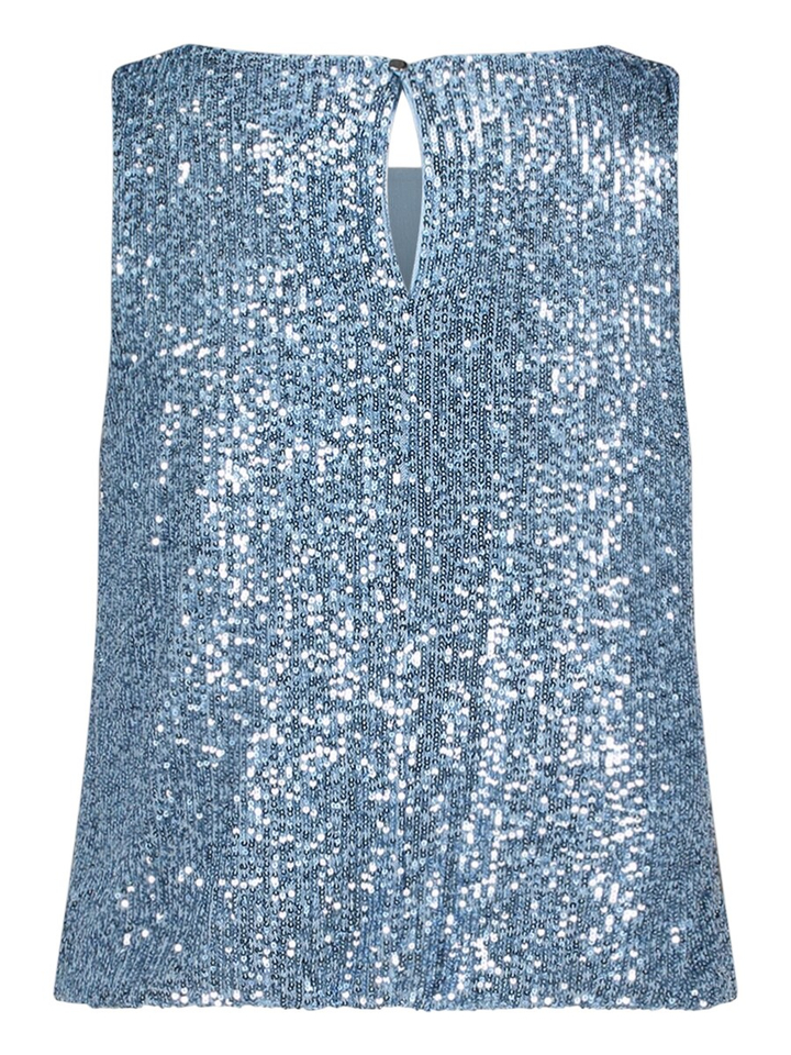 Blauwe glittertop Vera Mont 