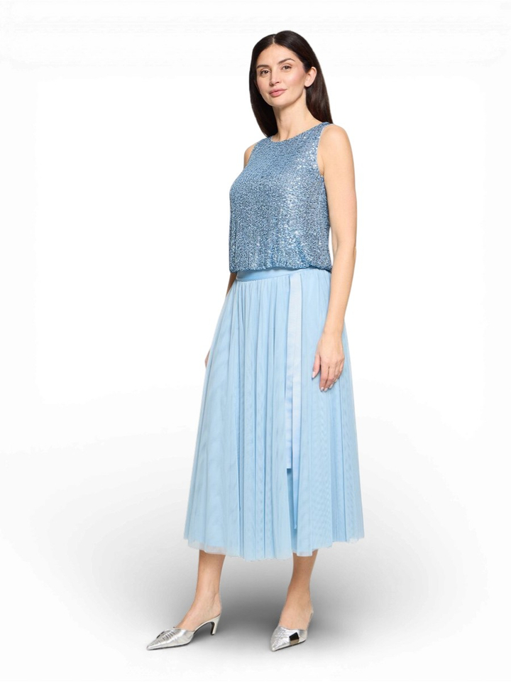 Blauwe glittertop Vera Mont 