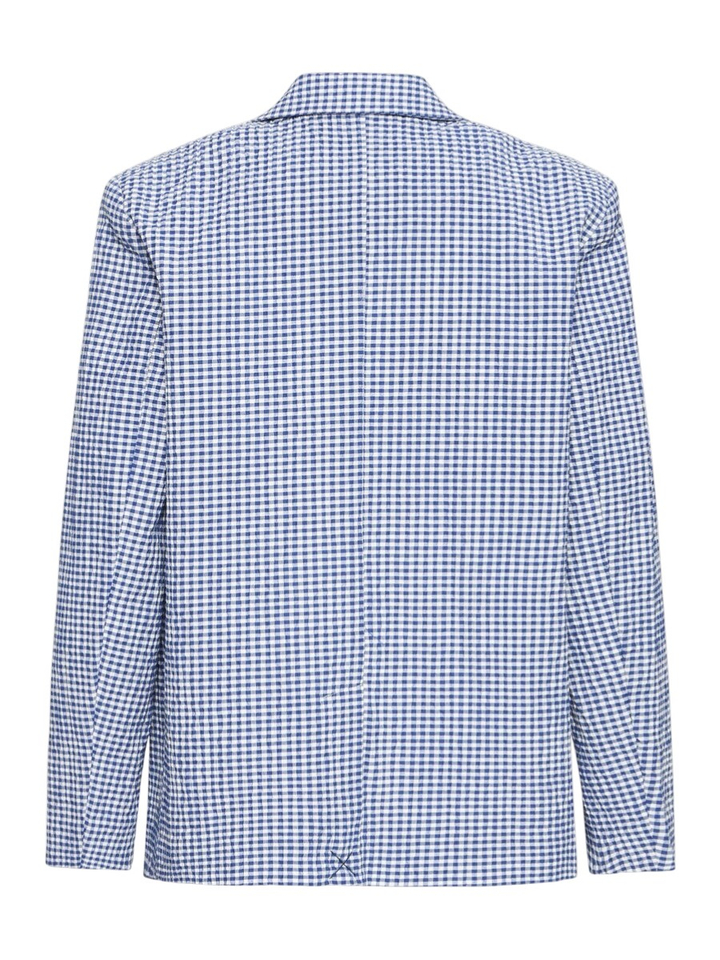 Blauwe blazer met ruitmotief Jilma Ichi