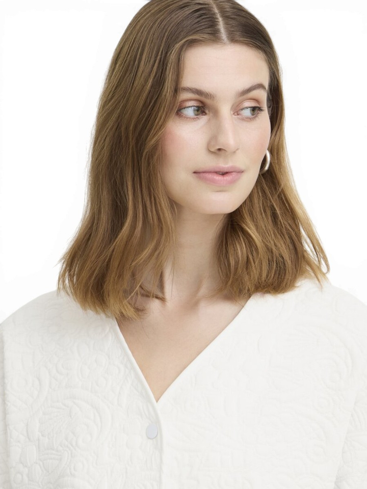 Witte gilet met drukknopen Ih Kate Quitled Ichi