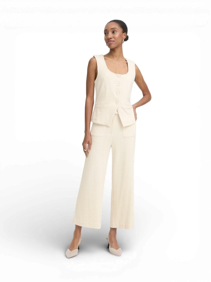 Beige geklede broek Kate Lumina Ichi