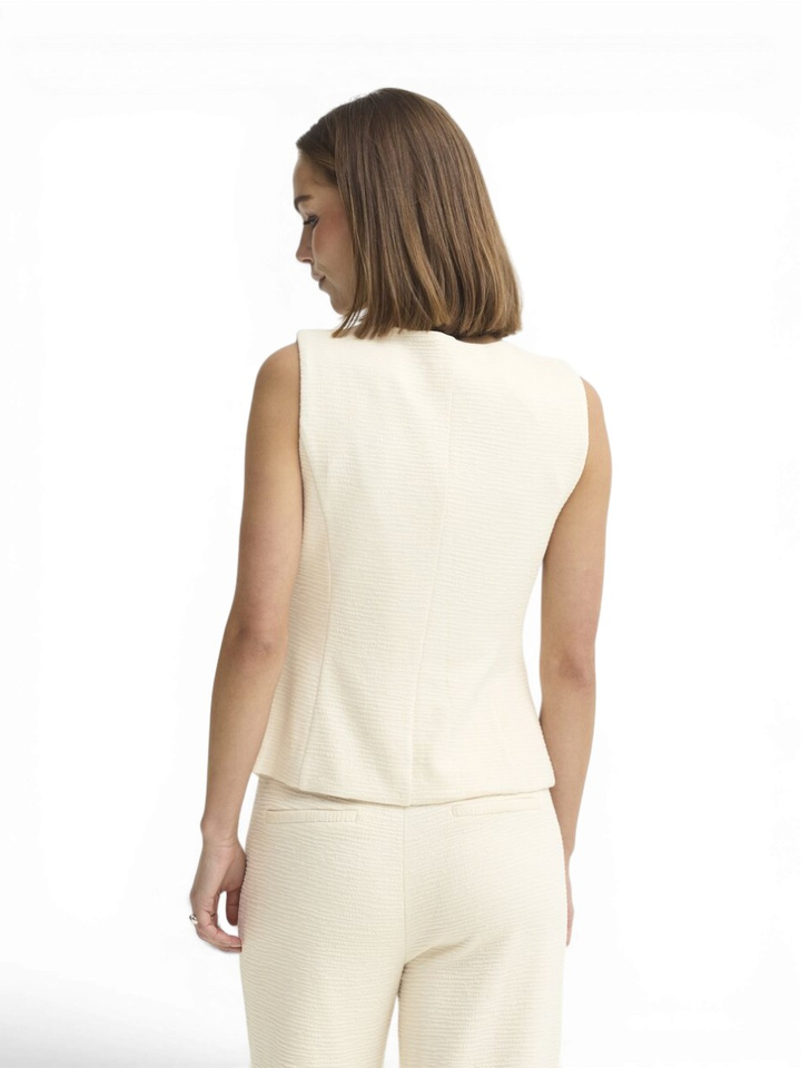 Ecru gilet Lumina Ichi