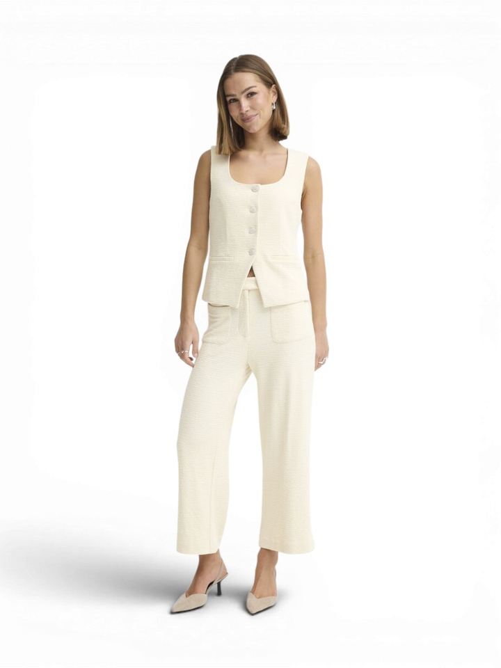 Ecru gilet Lumina Ichi