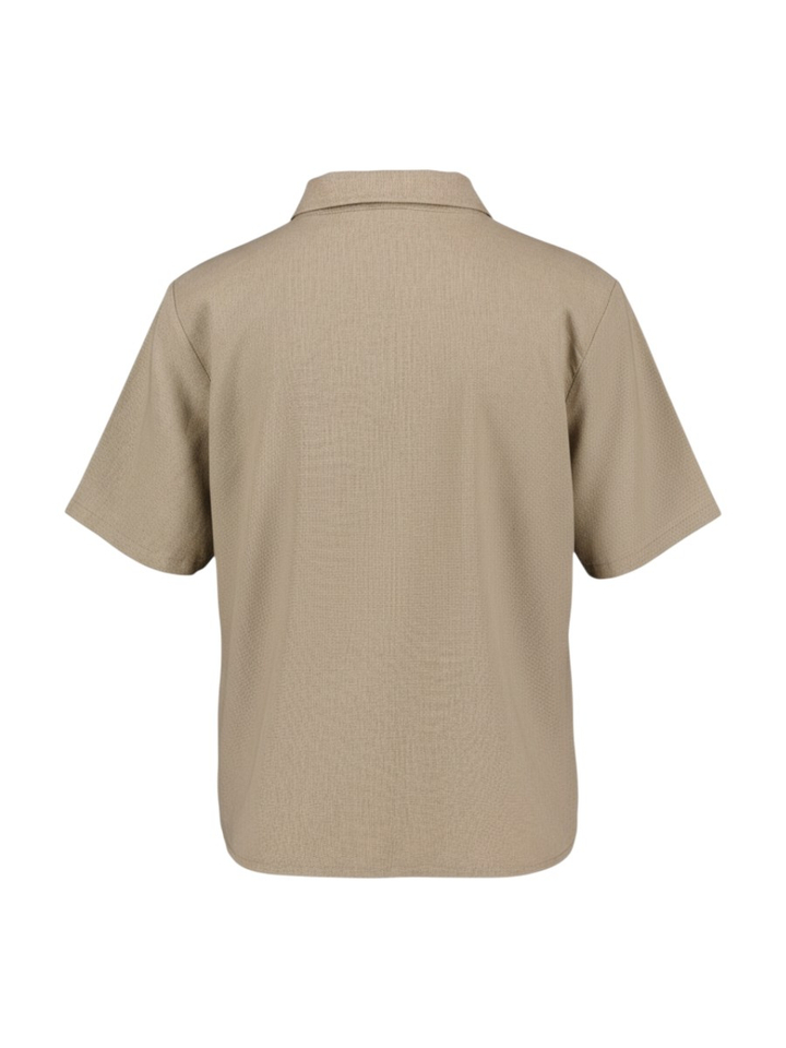 Beige linnen bloes Linno Ichi