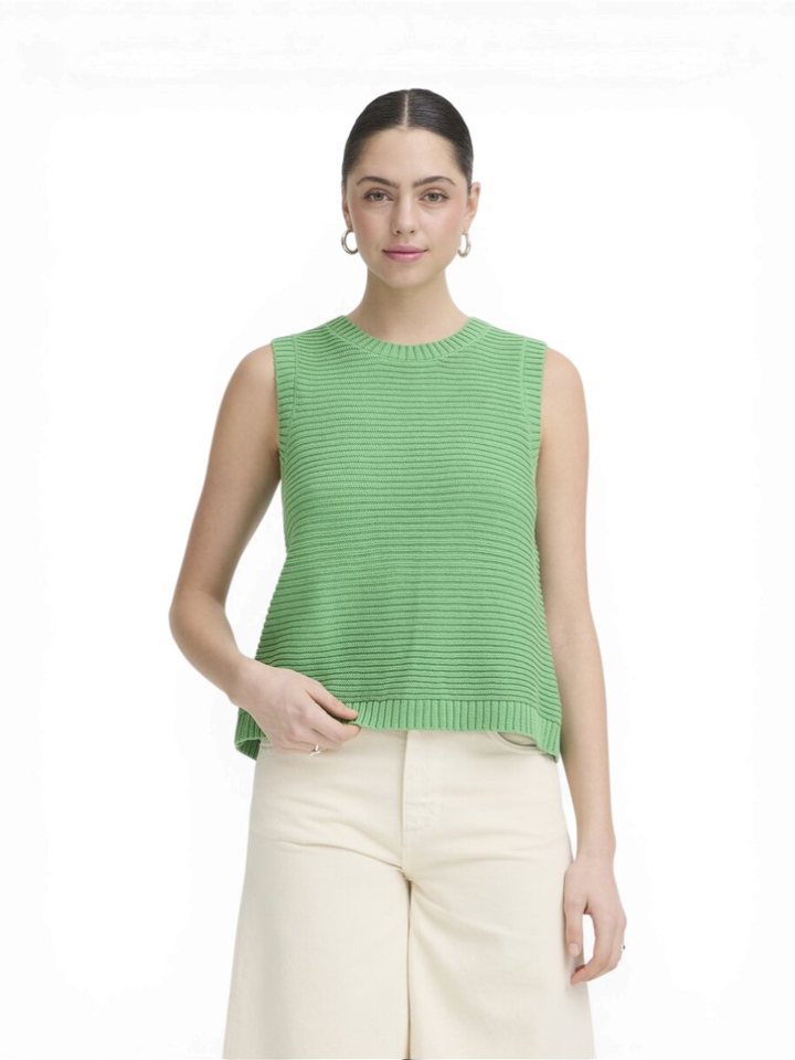 Groene top met strikdetail Ih Dotties ICHI