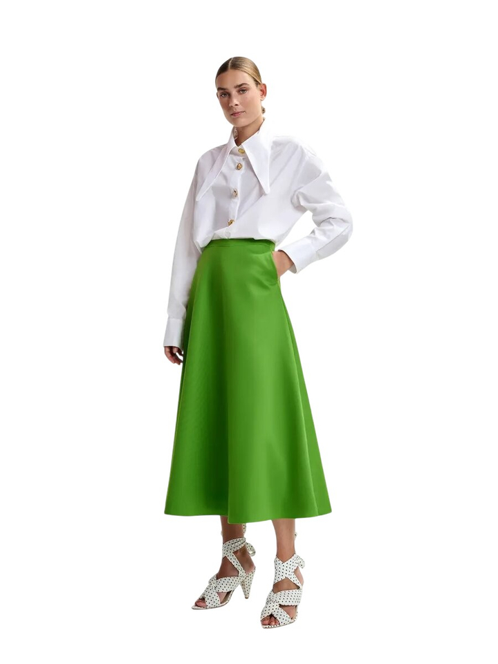 Groene A-lijn rok Julio Essentiel 