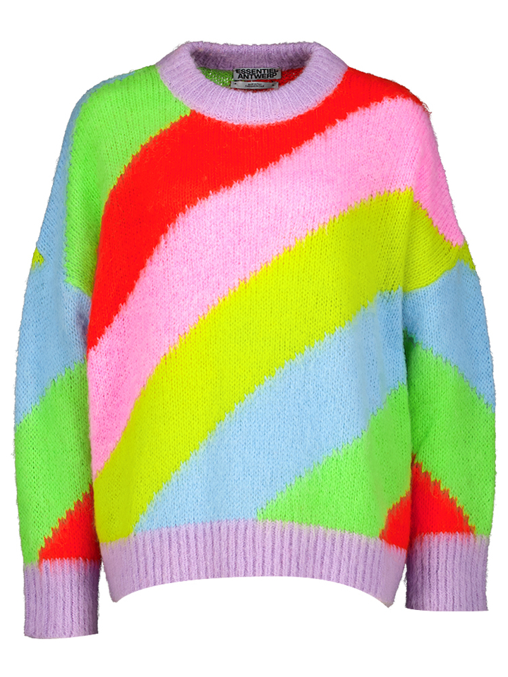 Multicolor gebreide trui Jolor Essentiel