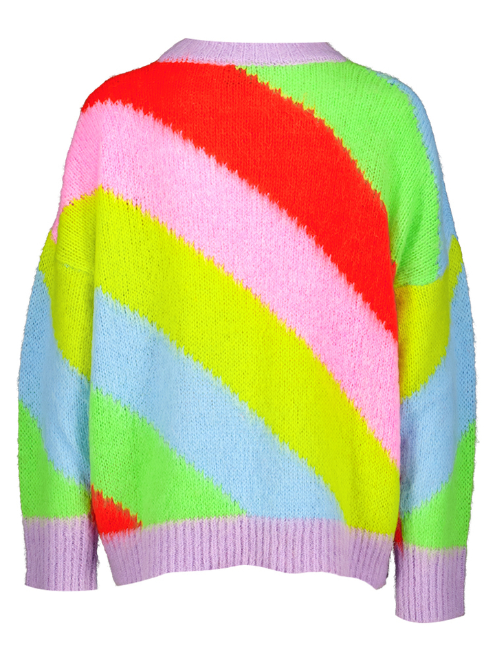 Multicolor gebreide trui Jolor Essentiel