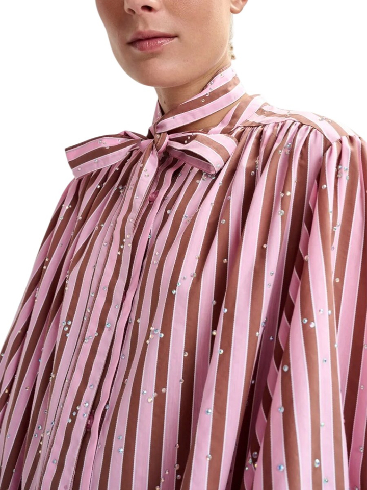 Gestreept shine hemdkleed Jodianna Essentiel