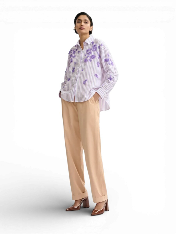 Zalm roze broek Essentiel 
