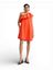 Oranje kleed met ruffle off shoulder detail Juicer Essentiel