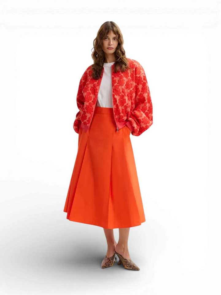 Lange oranje rok Essentiel