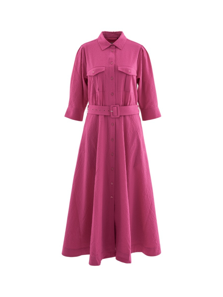 Fuchsiakleurige lange jurk Jizo Essentiel 