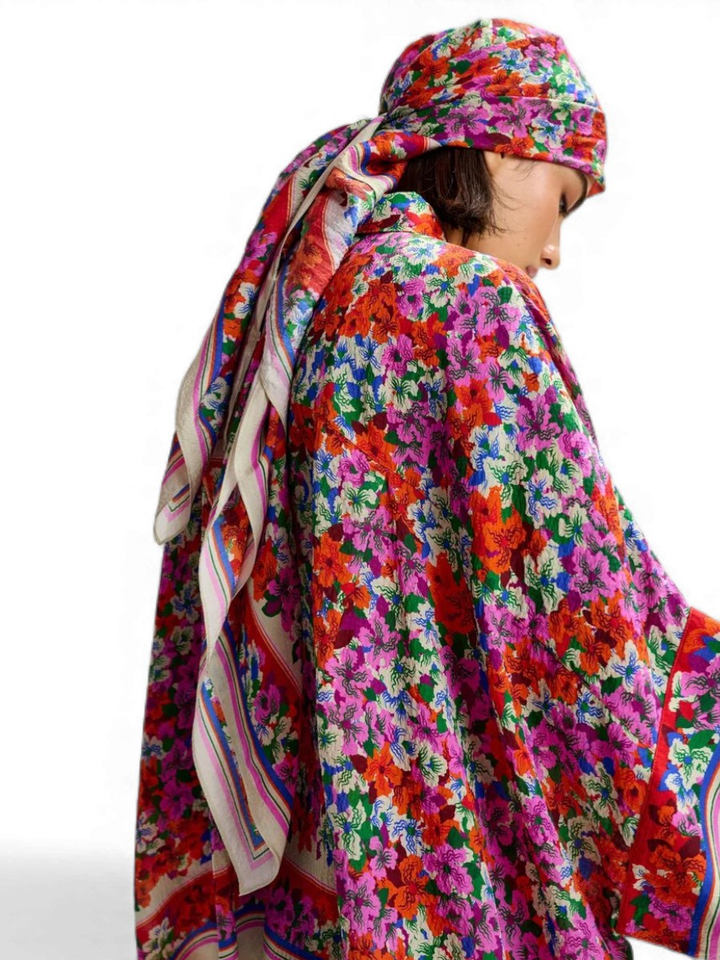 Multi-color oversized bloes met bloemenprint Jirt Essentiel