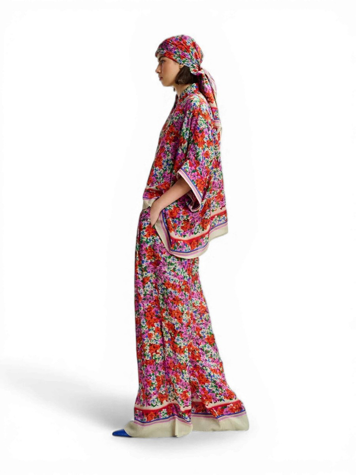 Multi-color oversized bloes met bloemenprint Jirt Essentiel