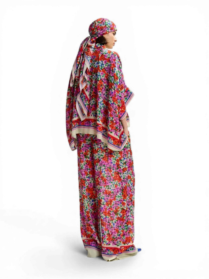 Multi-color oversized bloes met bloemenprint Jirt Essentiel