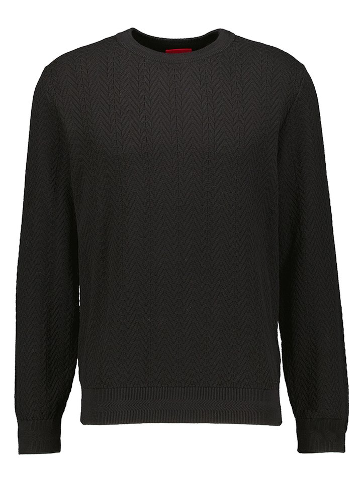 Zwarte pull in structuur Hugo Boss 