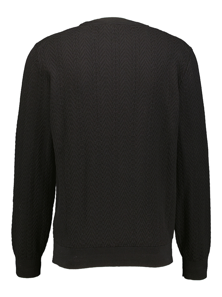 Zwarte pull in structuur Hugo Boss 