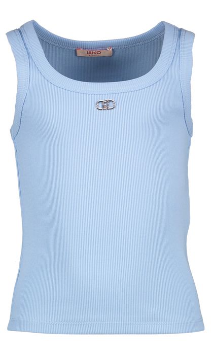 Blauwe top met logo Liu Jo