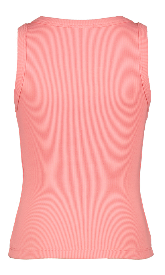 Koraalkleurige top met logo Liu Jo