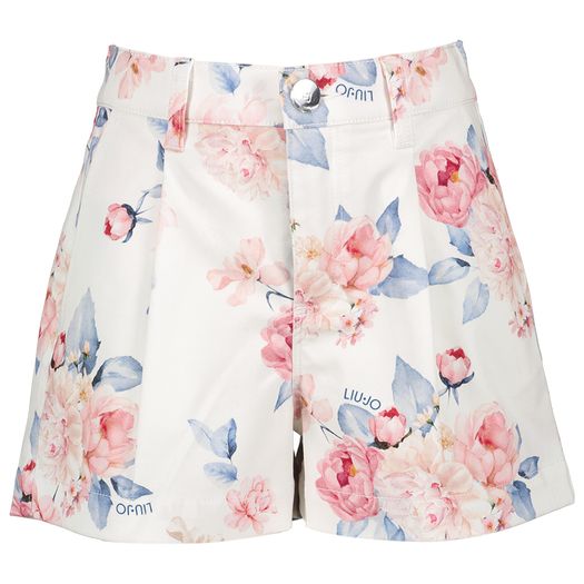 Witte bloemenshort Liu Jo