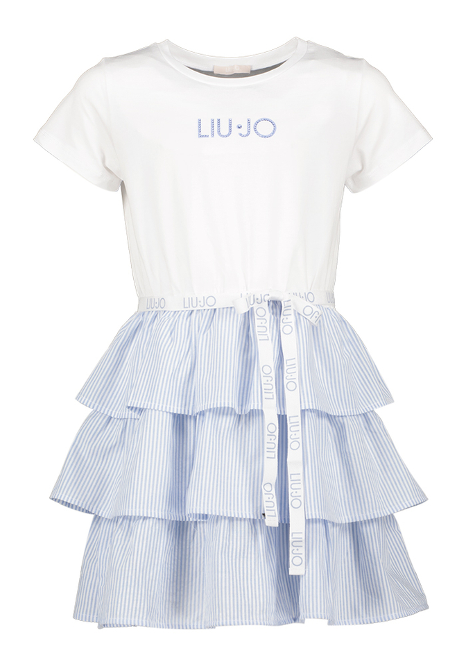 Jurk met blauw gestreepte onderkant Liu Jo