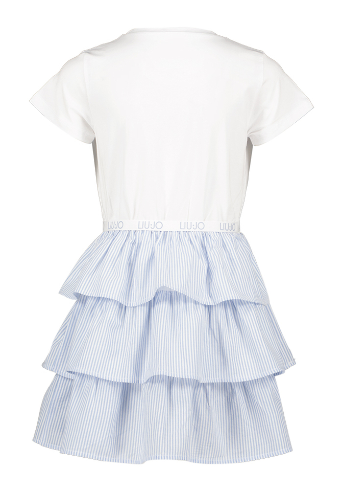 Jurk met blauw gestreepte onderkant Liu Jo