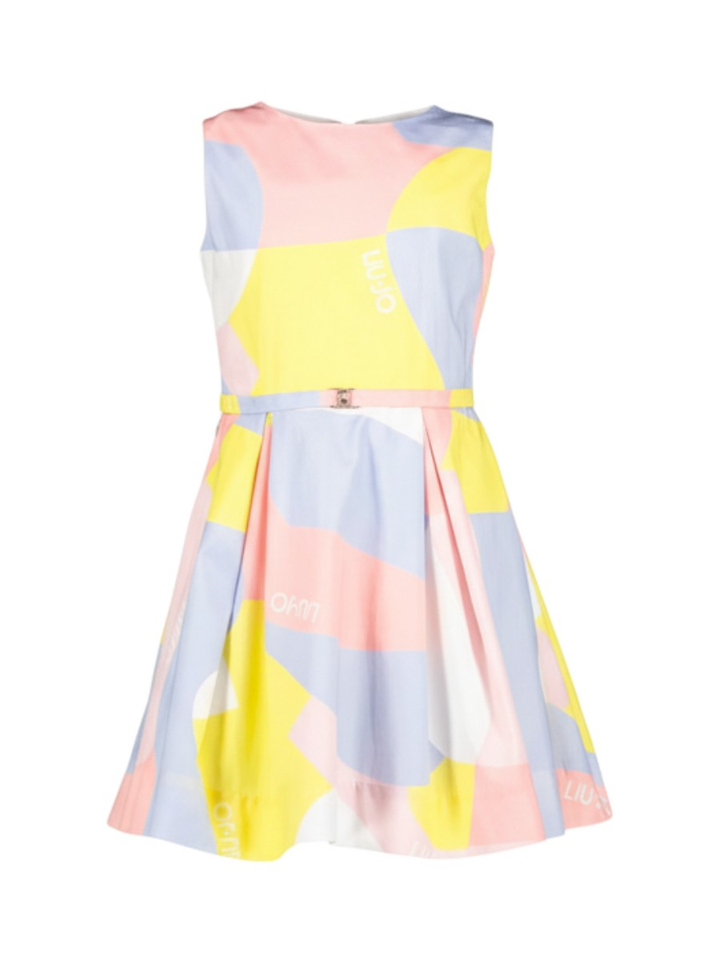 Multicolor katoenen jurk Liu Jo 