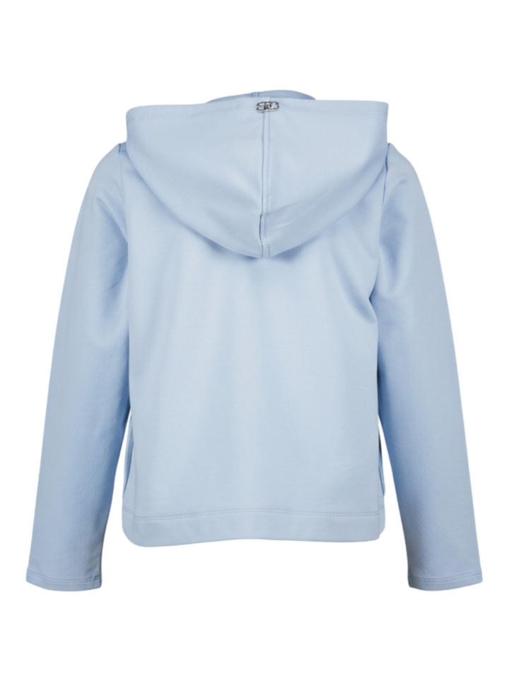 Lichtblauwe gilet met rits en kap Liu Jo 