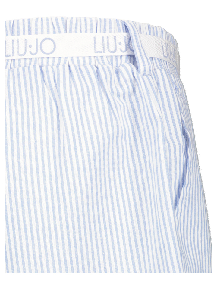 Blauwe gestreepte short Liu Jo