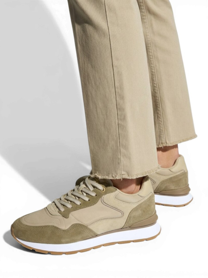 Olive lage sneakers City Hoff
