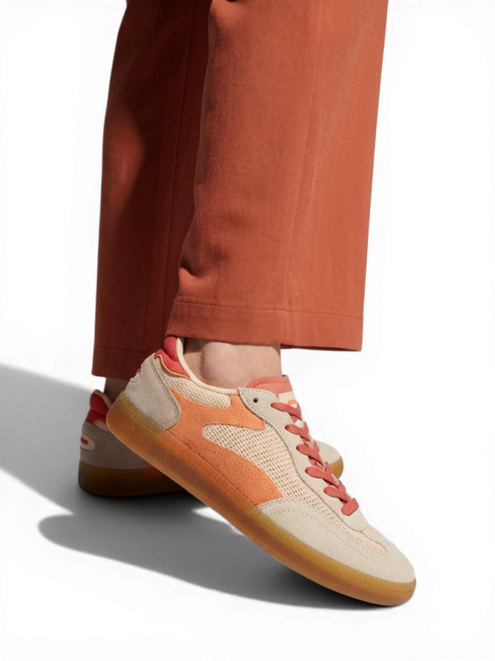 Orange lage sneakers Parc Crochet Hoff