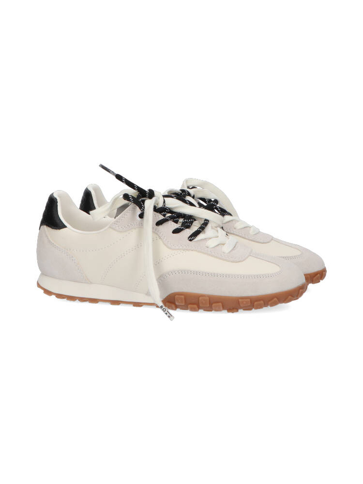 Grijs met crème lage sneakers Strike Boax Studio