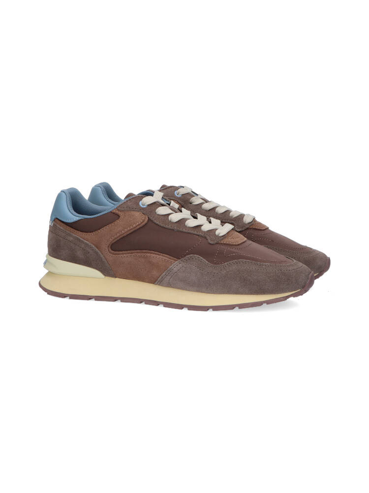 Chocolade lage sneakers City Retro Hoff