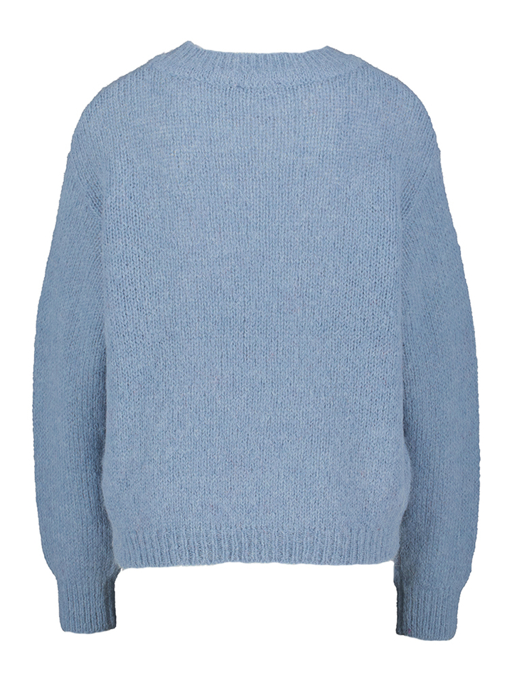 Blauwe gebreide trui Woman Her 