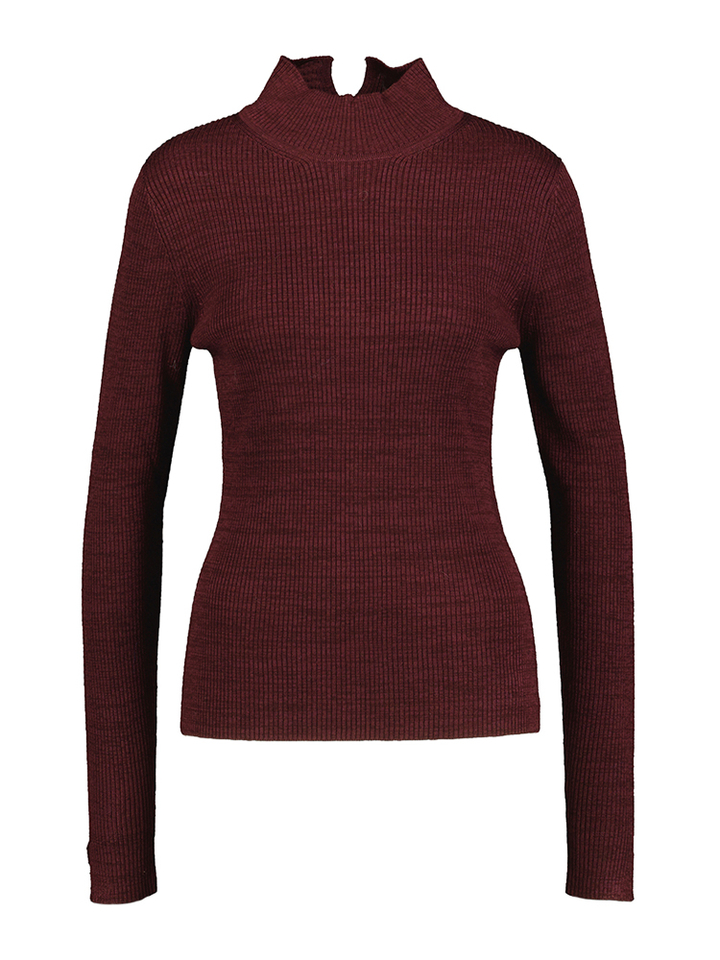 Bordeaux pull in ribbel Wordly Her 