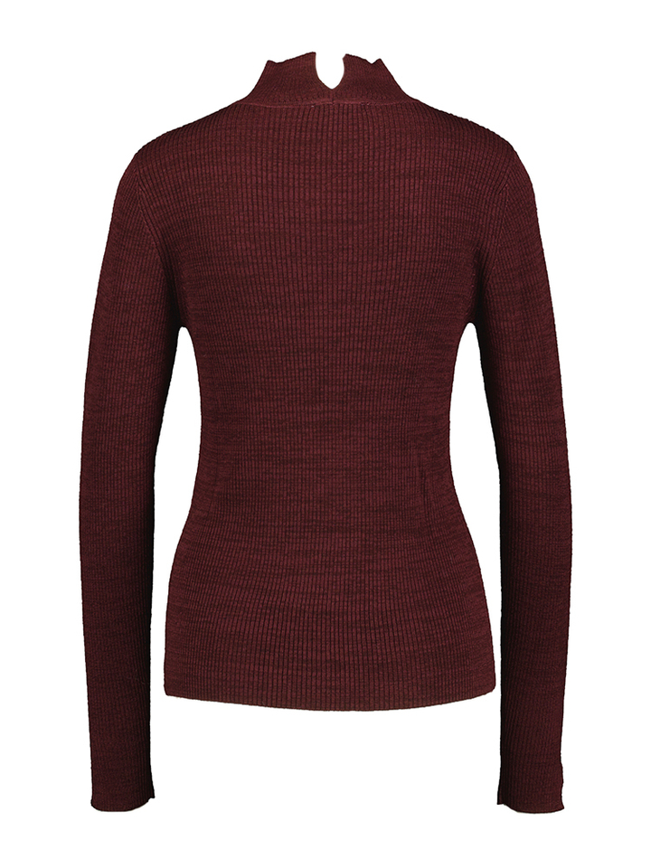 Bordeaux pull in ribbel Wordly Her 