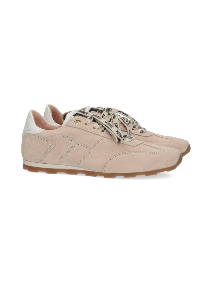 Beige suède lage sneakers Terra Kirruna
