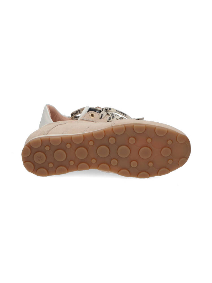 Beige suède lage sneakers Terra Kirruna