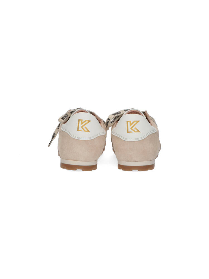 Beige suède lage sneakers Terra Kirruna