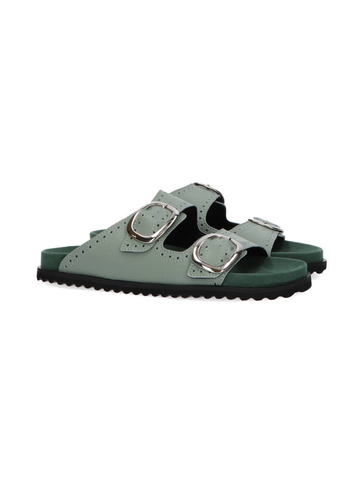 Groene slippers met details Santa Fe Kirruna