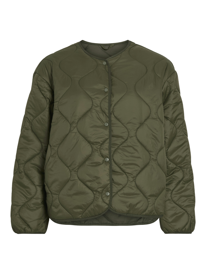 Kaki korte padded jas Vidune Light Vila