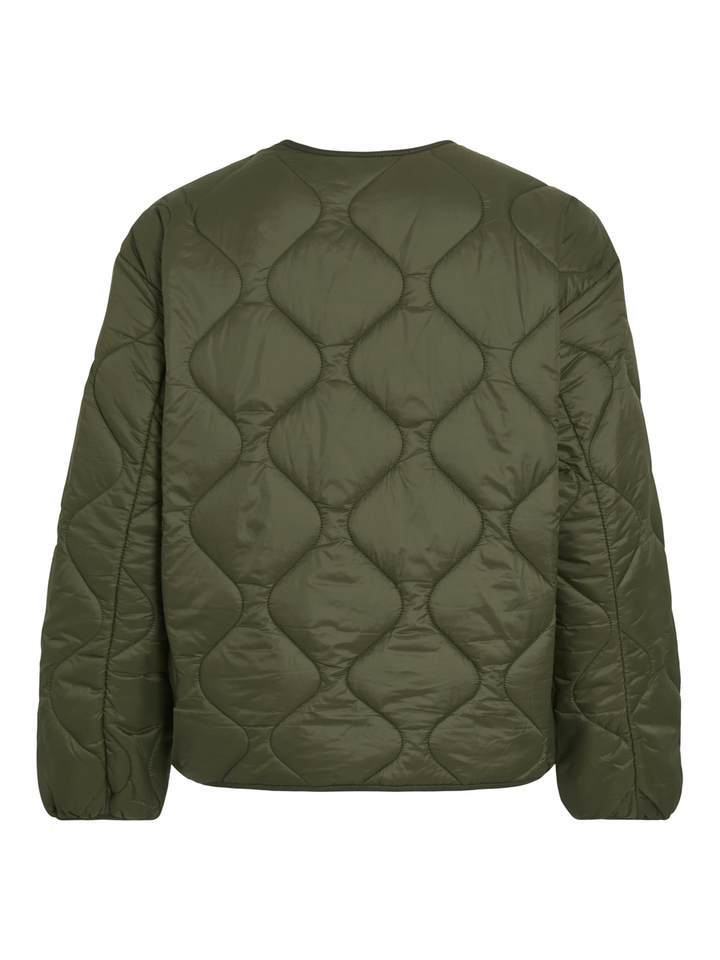 Kaki korte padded jas Vidune Light Vila