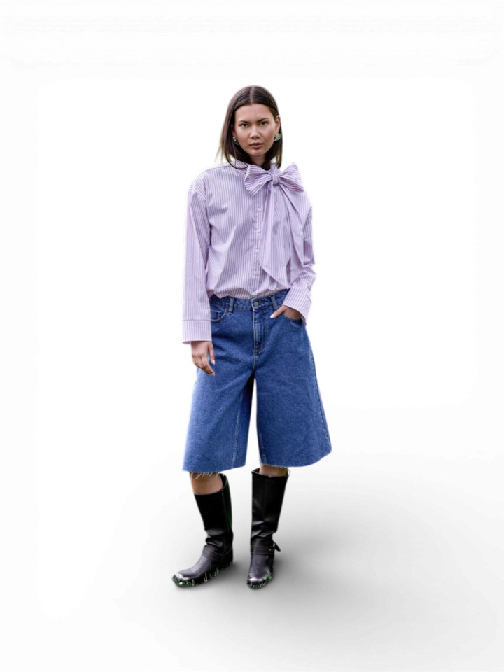 Roze gestreepte bloes Sky Minus 
