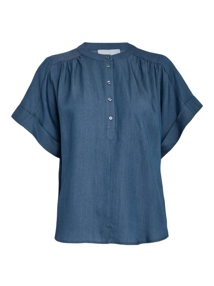 Jeansblauwe blouse Mirja Minus