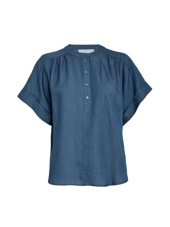 Jeansblauwe blouse Mirja Minus 