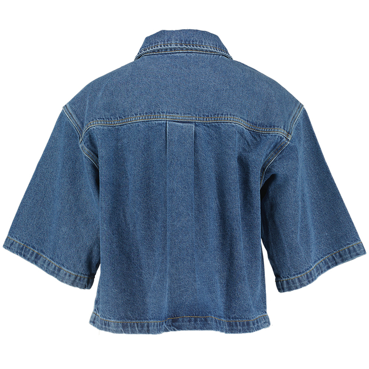 Blauwe vest indoor Kaddi Minus