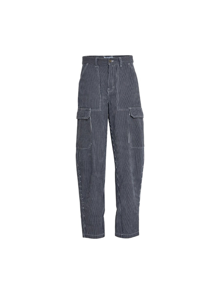 Blauwe cargo barrel jeans Channi Minus